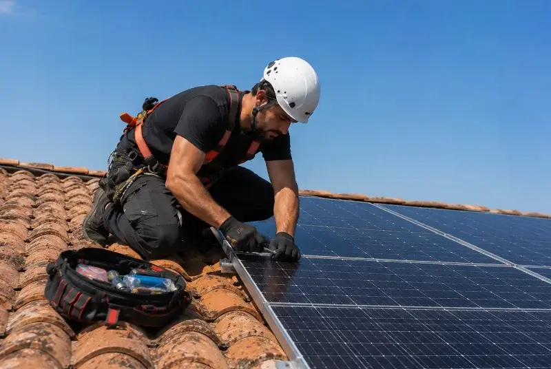 Maintenance et monitoring de panneaux solaires à Morestel